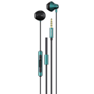Rockrose sense mc neo 3.5mm in-ear headphones - black/blue - 1.2m