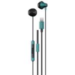 Rockrose sense lt neo lightning in-ear headphones with dac - black/blue - 1.2m