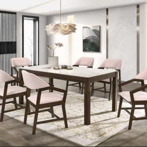 Mok 7pcs Sintered Stone Dining Table