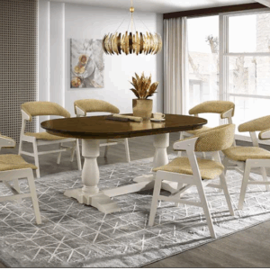 Mok 7pcs wooden dining table