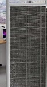 Office folding partition with glass